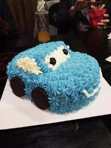 网红汽车总动员蛋糕图片,甜蜜演绎经典动画魅力